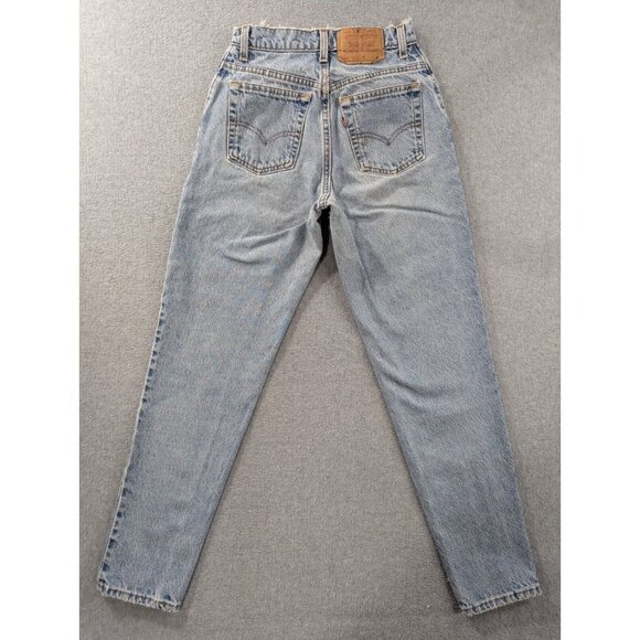 Vintage Levis 551 Jeans Womens SZ 4 Blue Relaxed Fit Tapered Leg Paper Tag Y2K - Picture 9 of 16